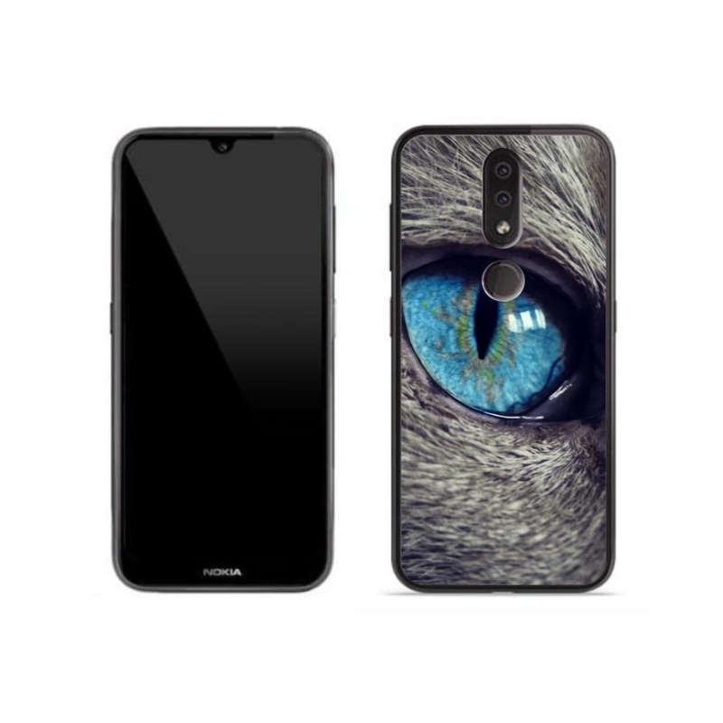 Gél tok mmCase a Nokia 4.2 készülékhez - kék macskaszem