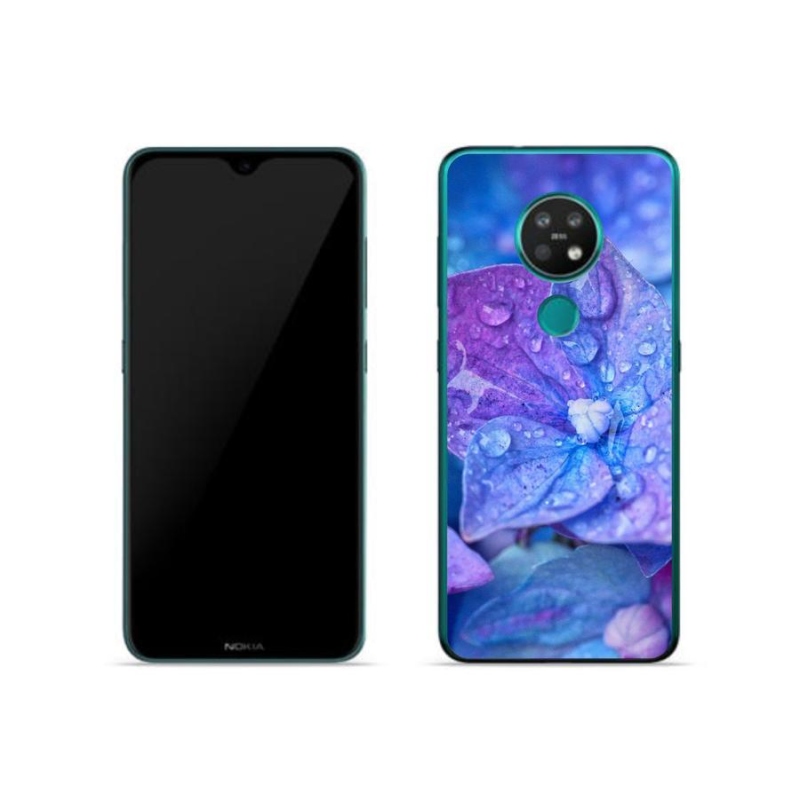 Gél tok mmCase a Nokia 7.2 készülékhez - lila virág