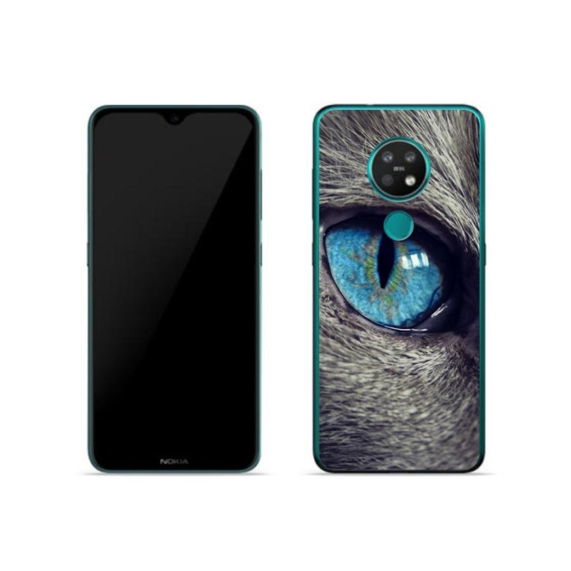 Gél tok mmCase a Nokia 7.2 készülékhez - kék macskaszem