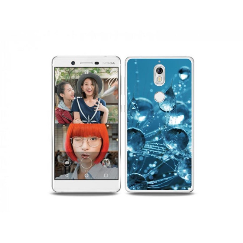 Gél tok mmCase a Nokia 7 készülékhez - vízcseppek