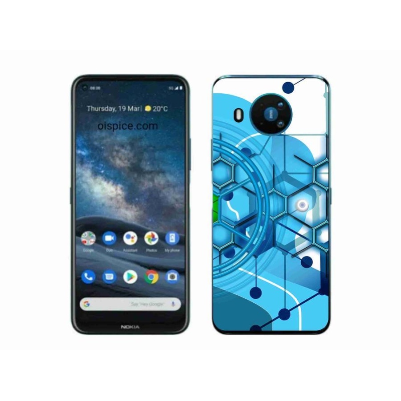Gél tok mmCase a Nokia 8.3 5G készülékhez - absztrakt minta 2