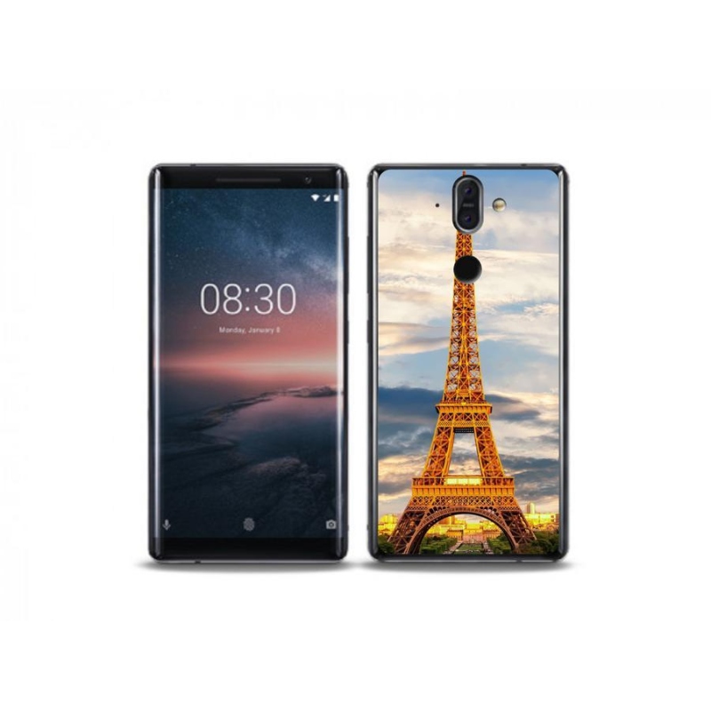 Gél tok mmCase a Nokia 8 Sirocco készülékhez - eiffel torony 3