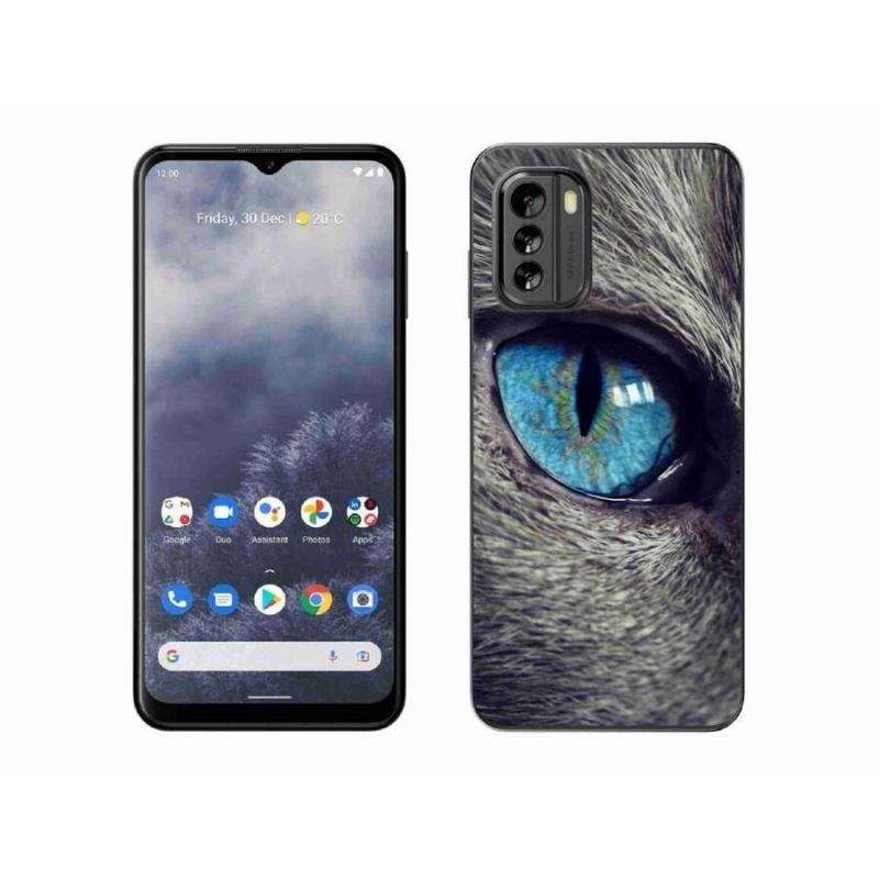 Gél tok mmCase a Nokia G60 5G készülékhez - kék macskaszem