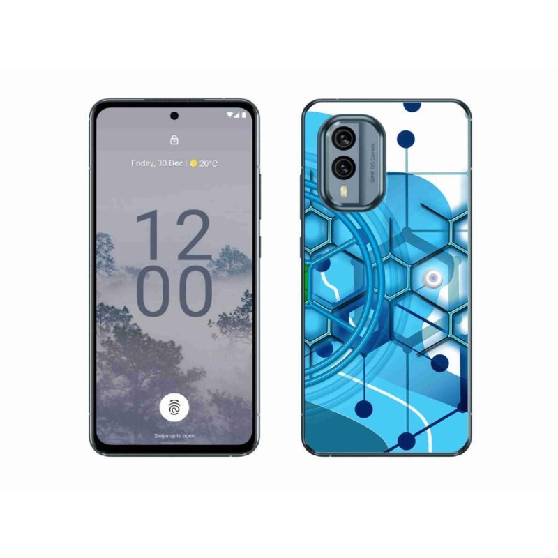 Gél tok mmCase a Nokia X30 5G készülékhez - absztrakt minta 2
