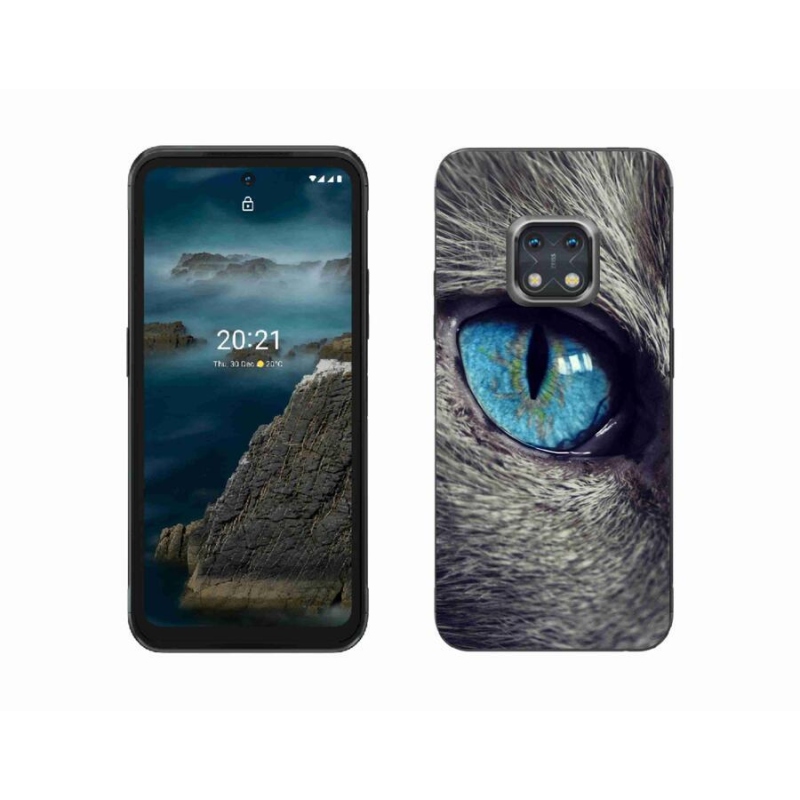 Gél tok mmCase a Nokia XR20 készülékhez - kék macskaszem