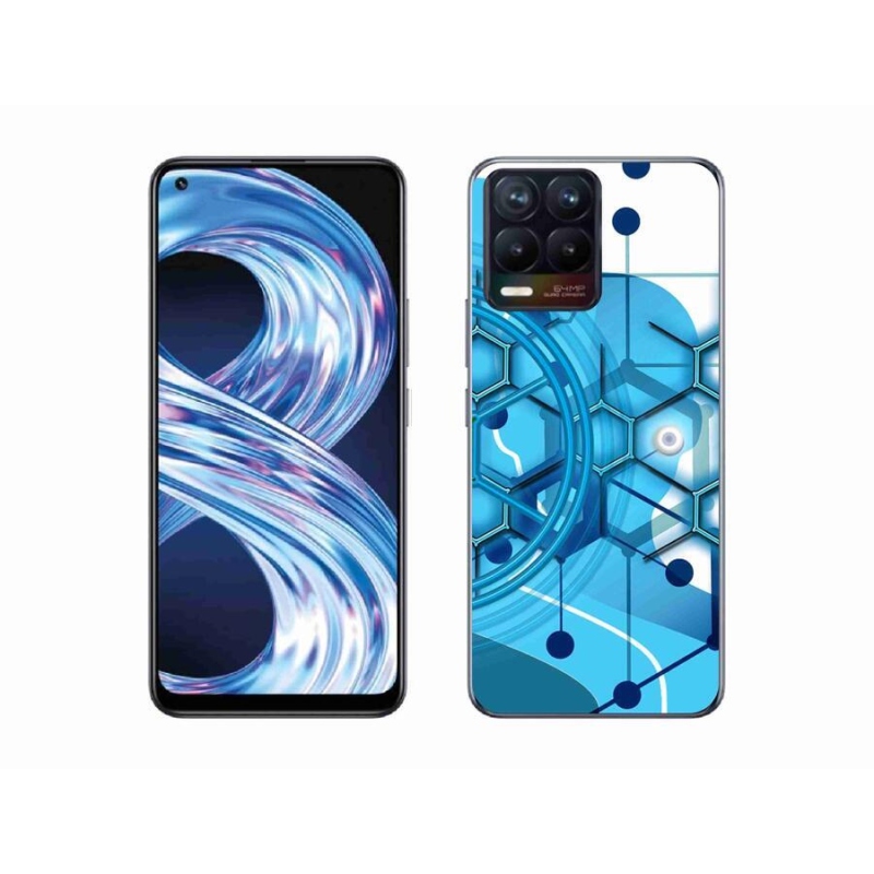 Gél tok mmCase a Realme 8 4G készülékhez - absztrakt minta 2