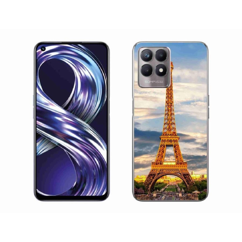 Gél tok mmCase a Realme 8i készülékhez - eiffel torony 3
