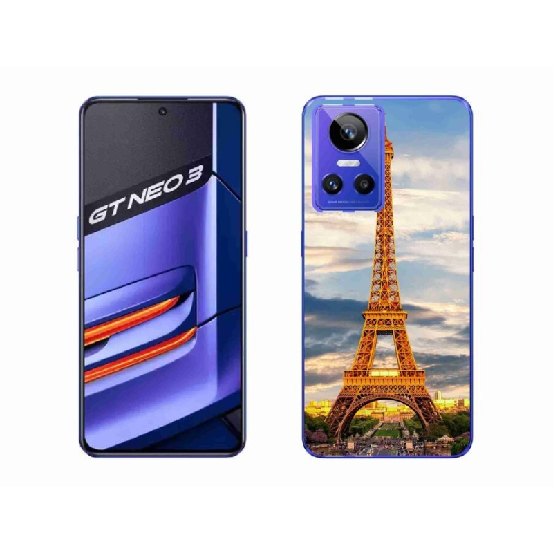 Gél tok mmCase a Realme GT Neo 3 készülékhez - eiffel-torony 3