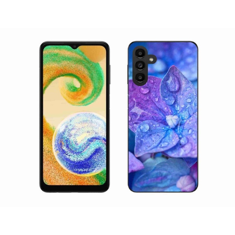 Gél tok mmCase Samsung Galaxy A04s (164.7x76.7x9.1mm) - lila virág