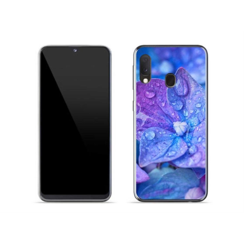 Gél tok mmCase Samsung Galaxy A20e készülékhez - lila virág