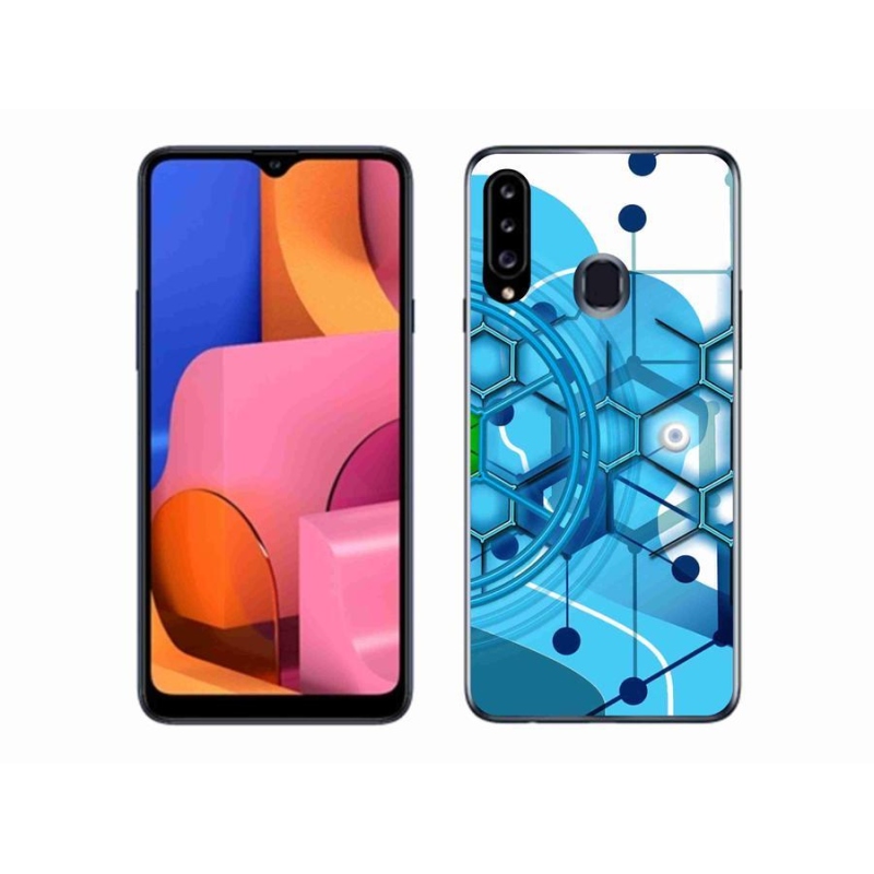 Gél tok mmCase Samsung Galaxy A20s készülékhez - absztrakt minta 2