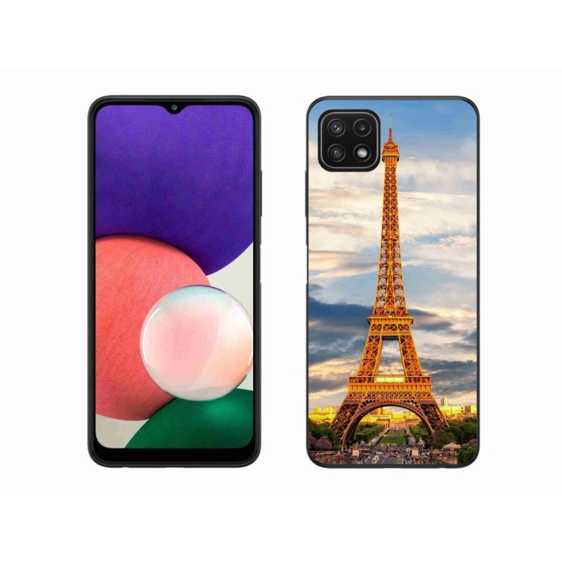 Gél tok mmCase Samsung Galaxy A22 5G - eiffel torony 3