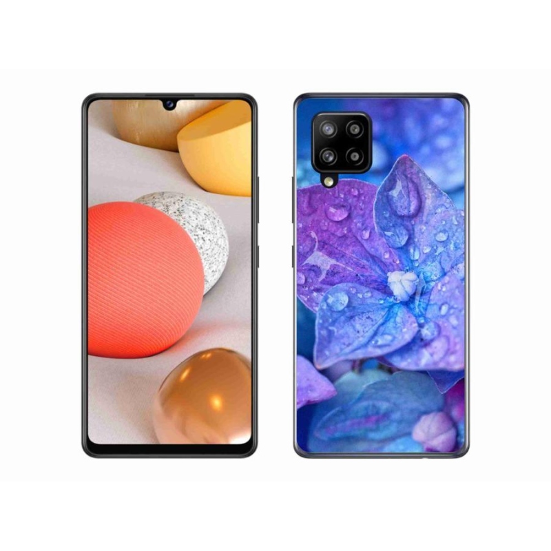 Gél tok mmCase Samsung Galaxy A42 5G - lila virág