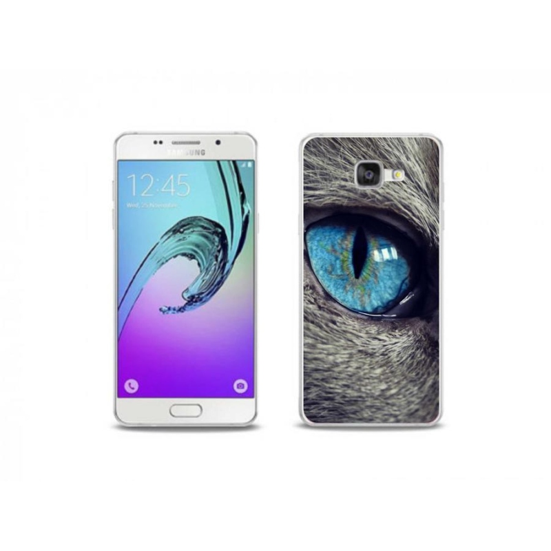 Zselés tok mmCase Samsung Galaxy A5 (2016) - kék macskaszem