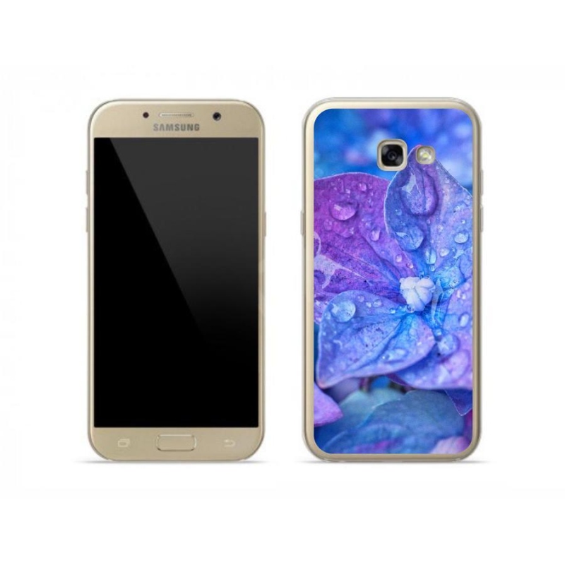 Zselés tok mmCase Samsung Galaxy A5 (2017) - lila virág