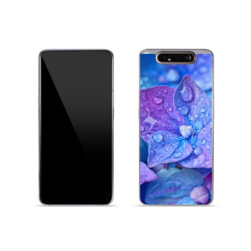 Gél tok mmCase Samsung Galaxy A80 készülékhez - lila virág