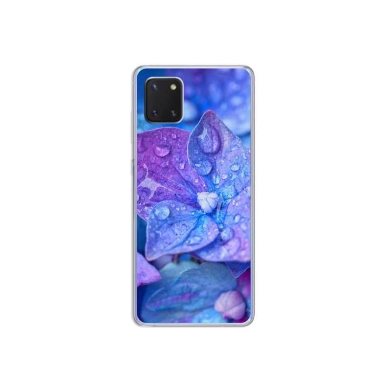 Gél tok mmCase Samsung Galaxy Note 10 Lite készülékhez - lila virág