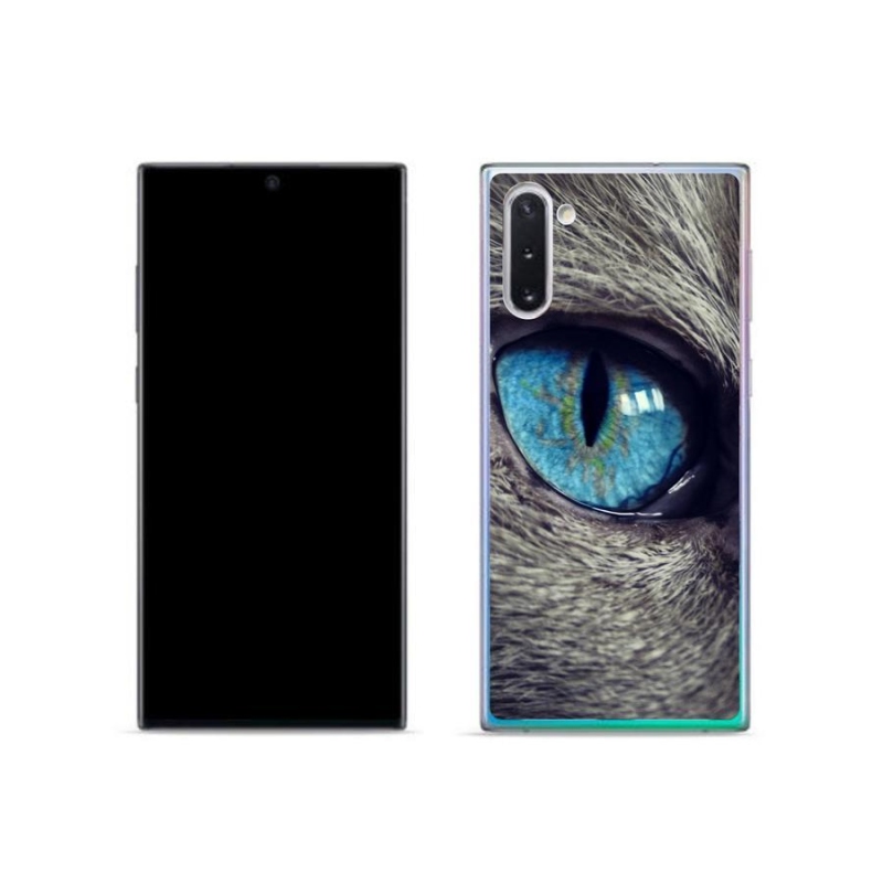 Gél tok mmCase Samsung Galaxy Note 10 készülékhez - kék macskaszem
