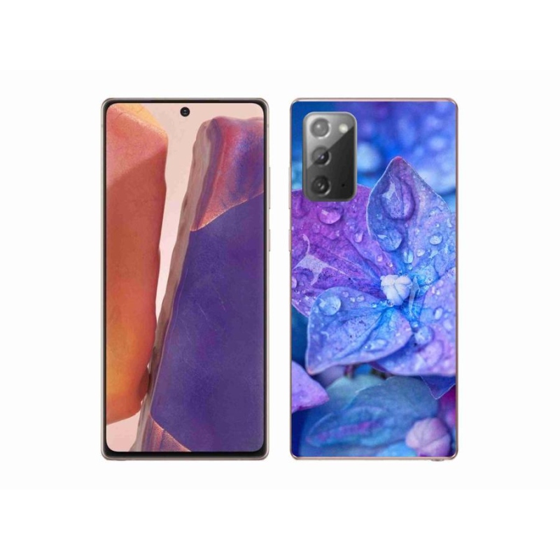 Gél tok mmCase a Samsung Galaxy Note 20/Note 20 5G készülékhez - lila virág