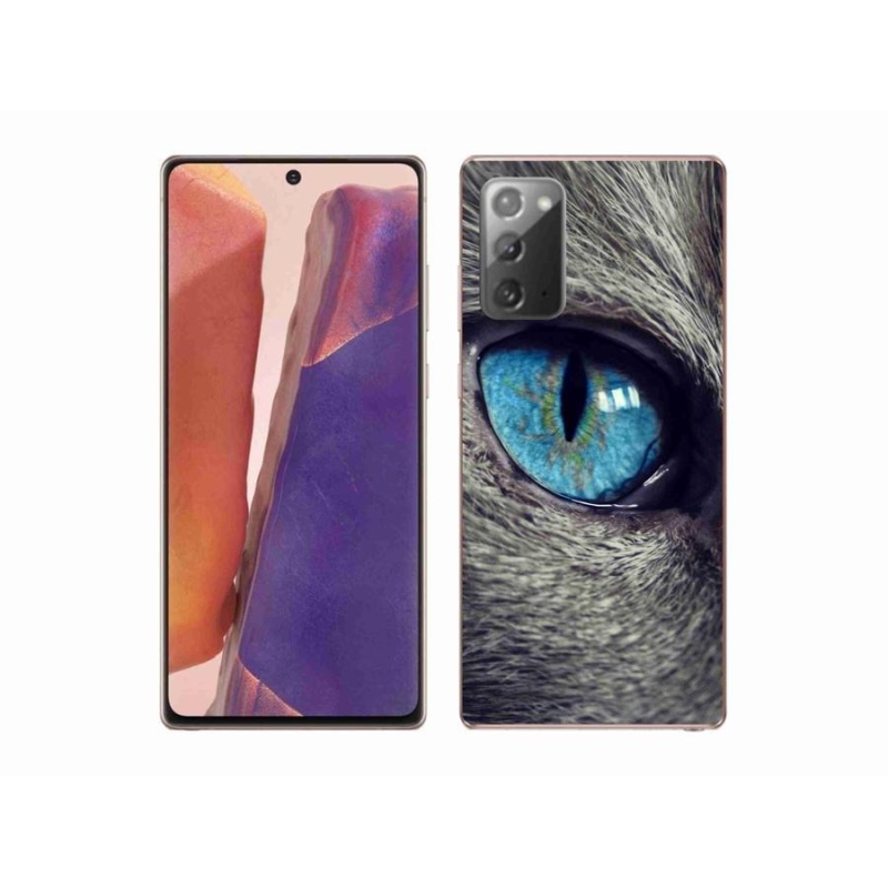 Gél tok mmCase Samsung Galaxy Note 20/Note 20 5G - kék macskaszem