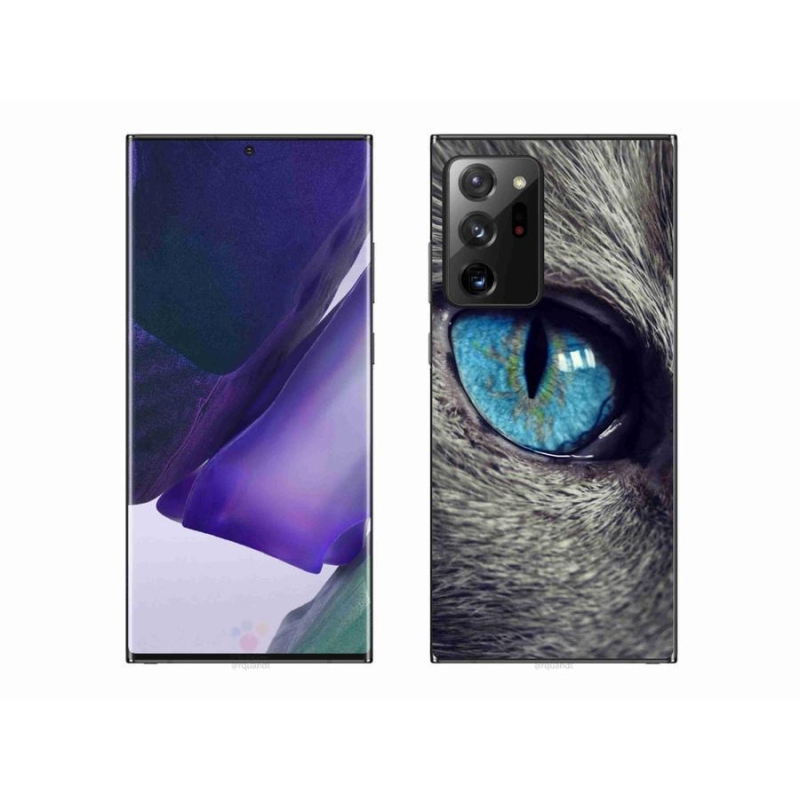Gél tok mmCase a Samsung Galaxy Note 20 Ultra készülékhez - kék macskaszem