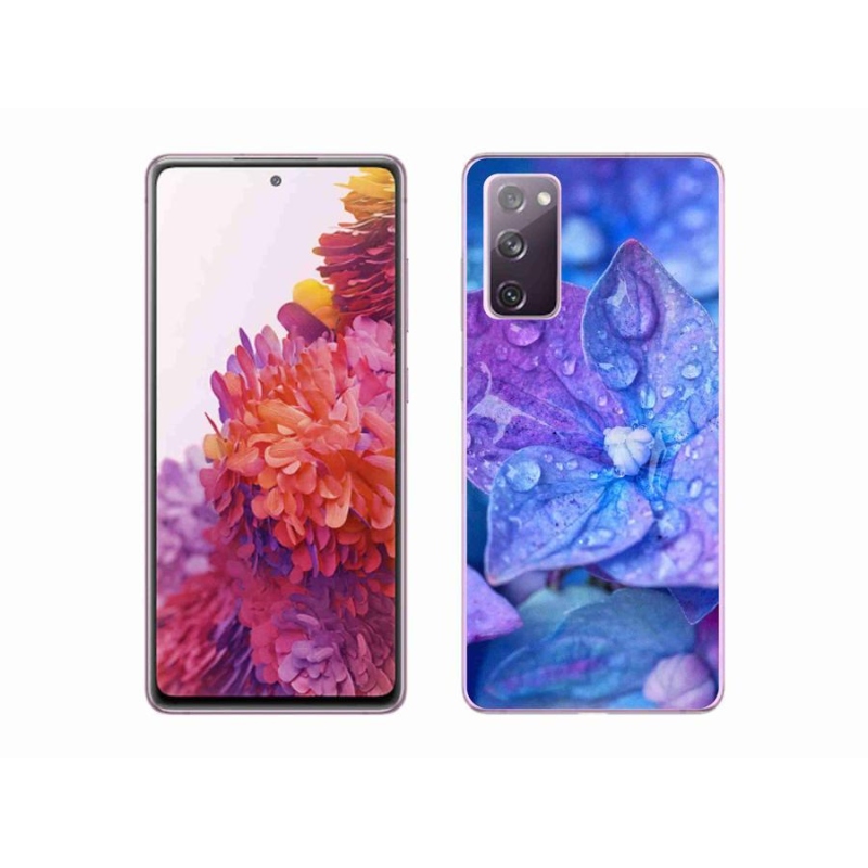 Gél tok mmCase Samsung Galaxy S20 FE készülékhez - lila virág