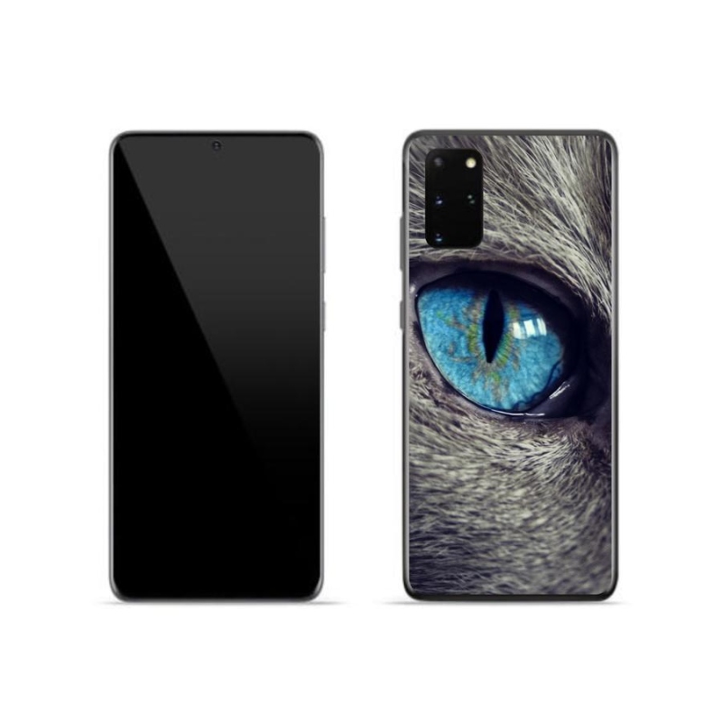 Gél tok mmCase Samsung Galaxy S20 Plus készülékhez - kék macskaszem