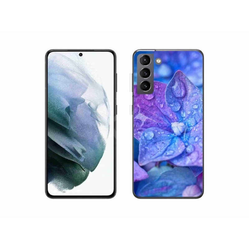 Gél tok mmCase Samsung Galaxy S21 készülékhez - lila virág