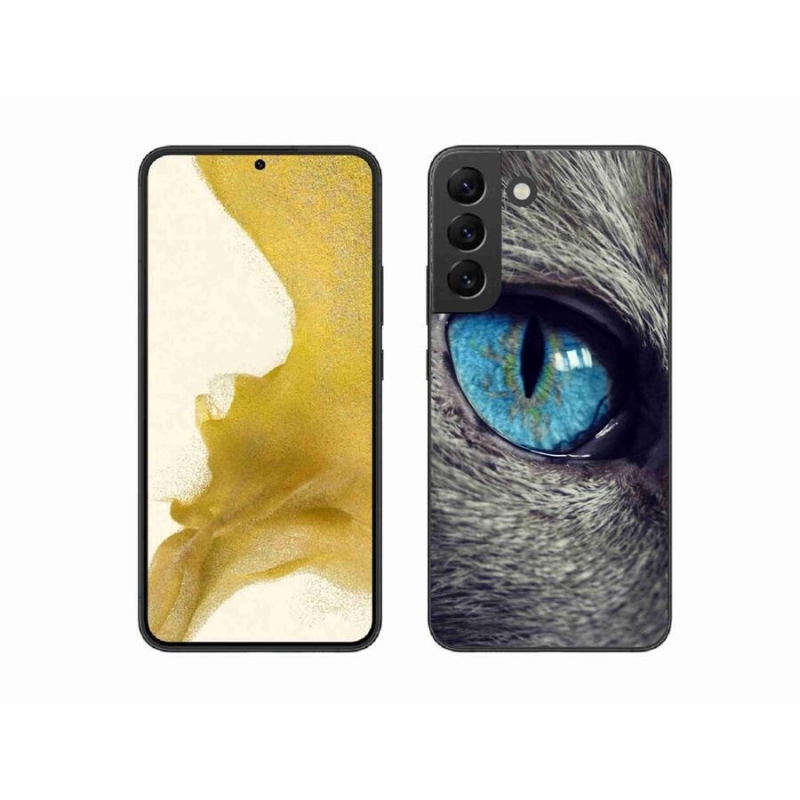 Zselés tok mmCase Samsung Galaxy S22+ 5G - kék macskaszem