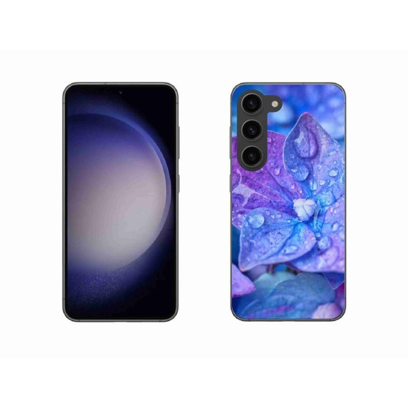 Gél tok mmCase a Samsung Galaxy S23 5G készülékhez - lila virág