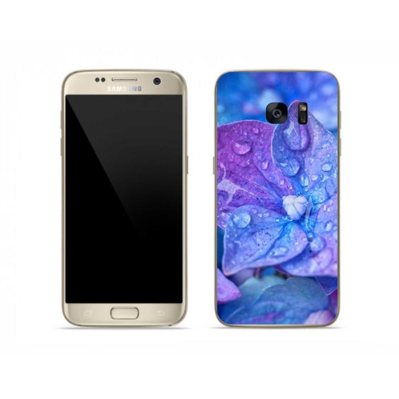 Gél tok mmCase Samsung Galaxy S7 készülékhez - lila virág