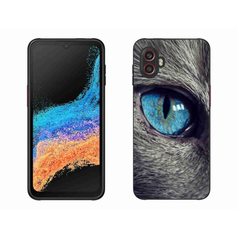 Gél tok mmCase Samsung Galaxy Xcover 6 Pro készülékhez - kék macskaszem