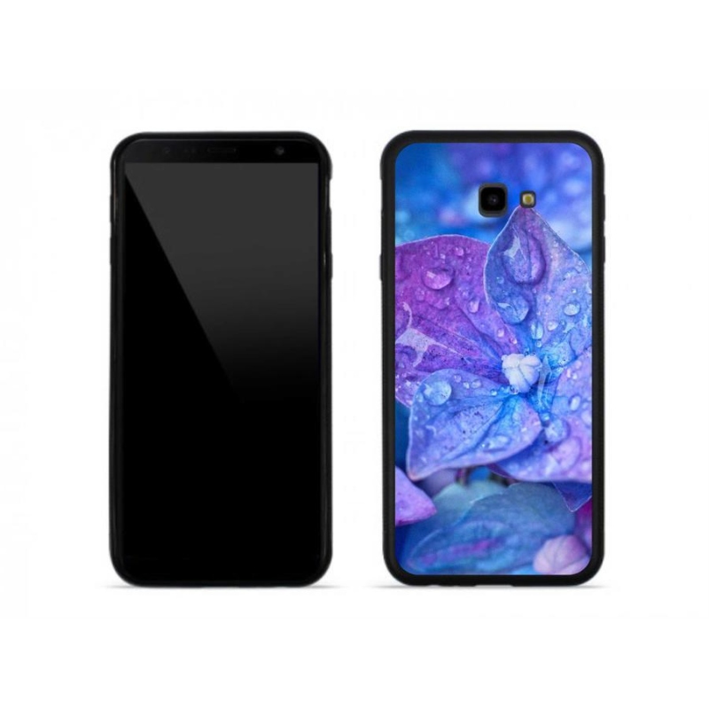 Gél tok mmCase a Samsung J4 Plus számára - lila virág