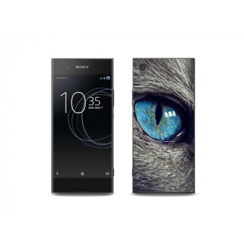 Gél tok mmCase a Sony Xperia XA1 készülékhez - kék macskaszem