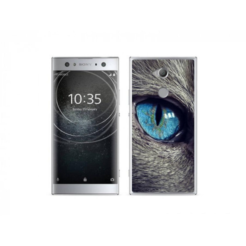 Gél tok mmCase a Sony Xperia XA2 Ultra készülékhez - kék macskaszem