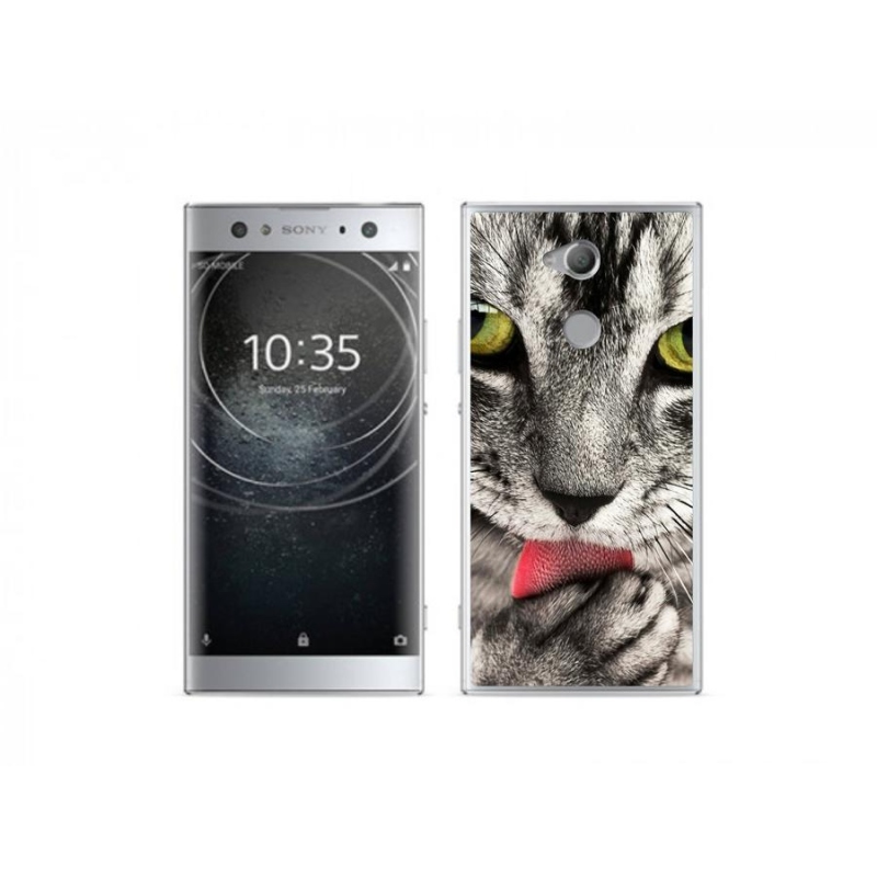 Gél tok mmCase a Sony Xperia XA2 Ultra készülékhez - zöld macskaszemek