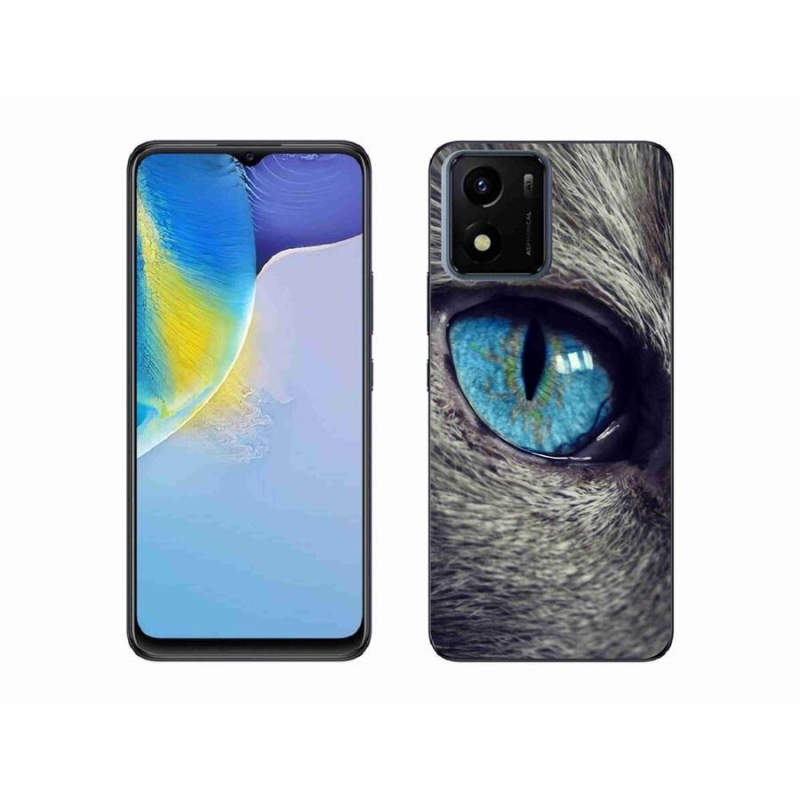 Gél tok mmCase a Vivo Y01-hez - kék macskaszem