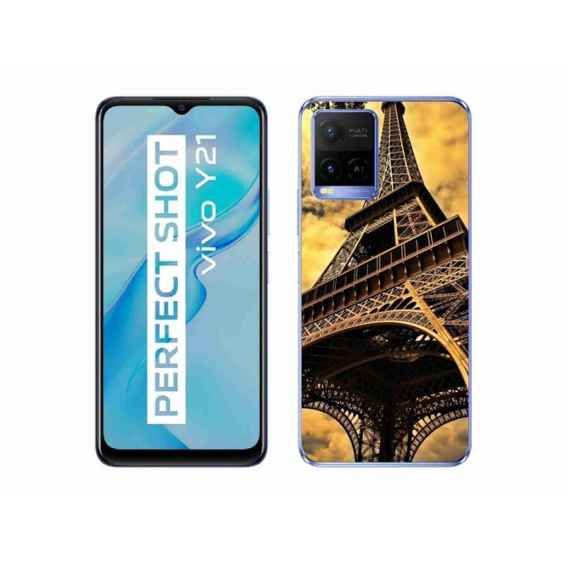 Gél tok mmCase a Vivo Y21/Y21s/Y33s készülékhez - eiffel torony