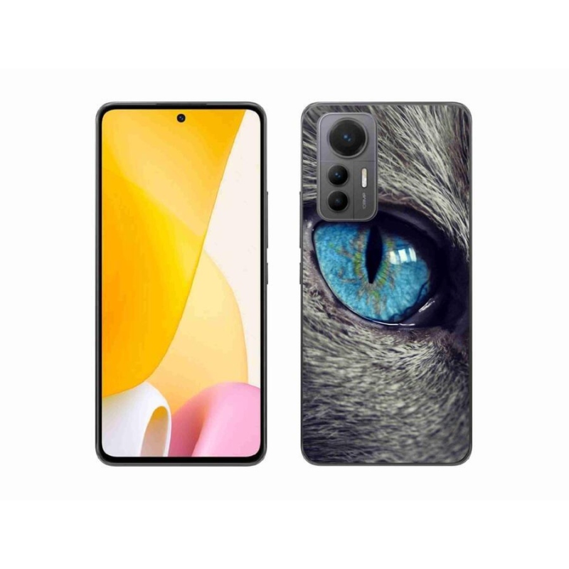 Gél tok mmCase a Xiaomi 12 Lite-hoz - kék macskaszem