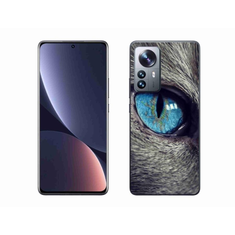 Gél tok mmCase a Xiaomi 12 Pro-hoz - kék macskaszem