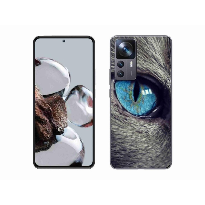 Gél tok mmCase a Xiaomi 12T-hez - kék macskaszem