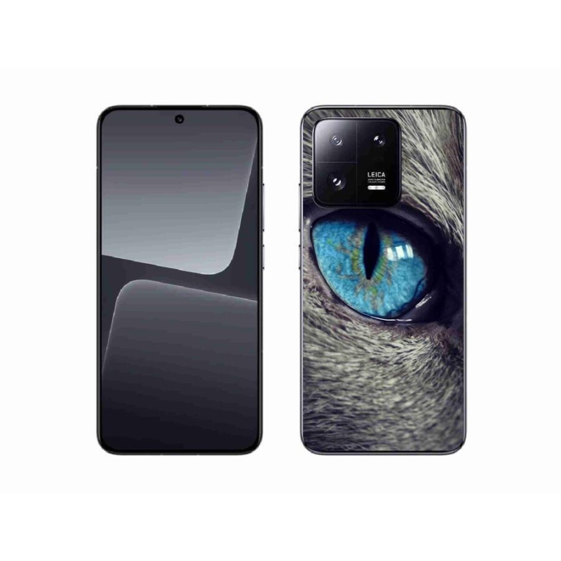 Gél tok mmCase a Xiaomi 13-hoz - kék macskaszem