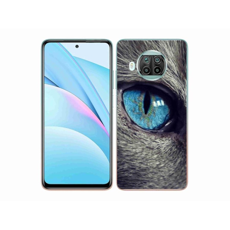 Gél tok mmCase a Xiaomi Mi 10T Lite 5G-hez - kék macskaszem