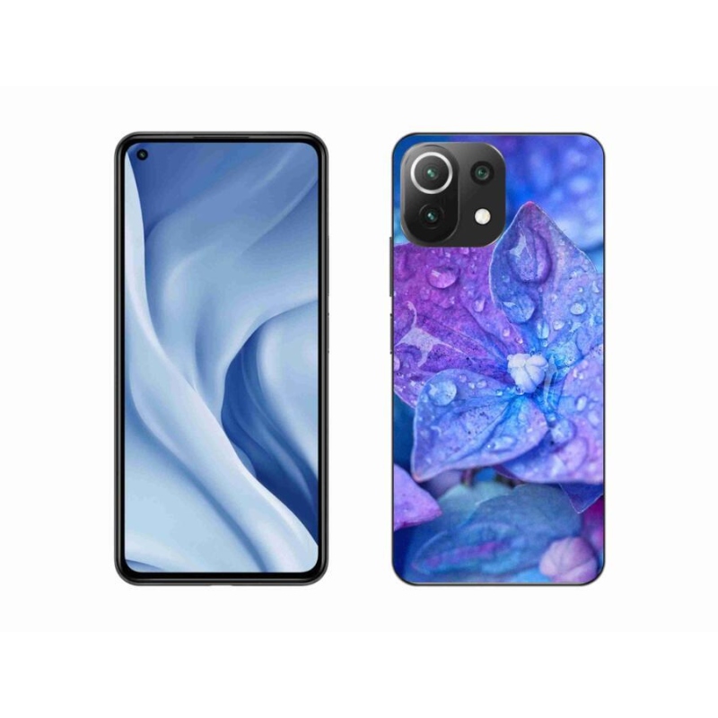 Gél tok mmCase a Xiaomi Mi 11 Lite 4G/5G készülékhez - lila virág