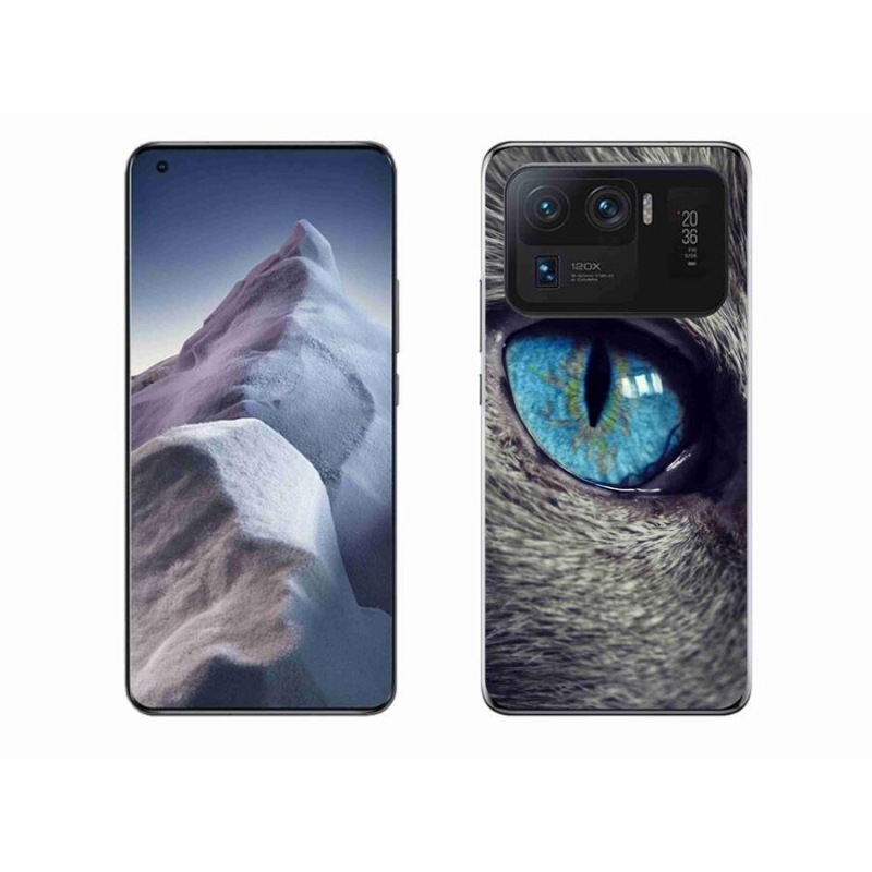 Gél tok mmCase a Xiaomi Mi 11 Ultra készülékhez - kék macskaszem