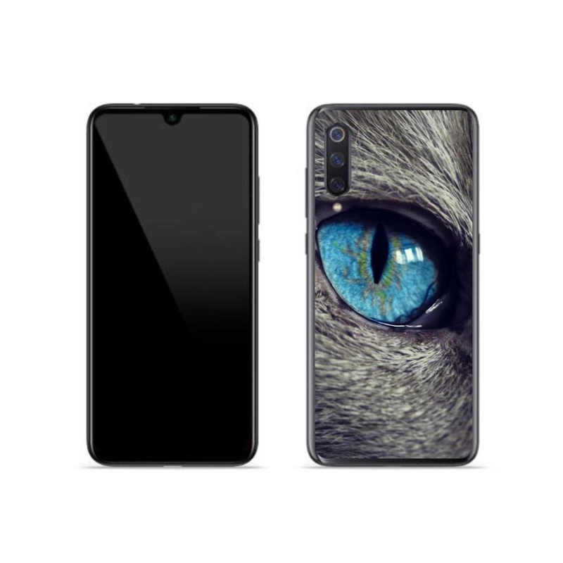 Gél tok mmCase a Xiaomi Mi 9-hez - kék macskaszem