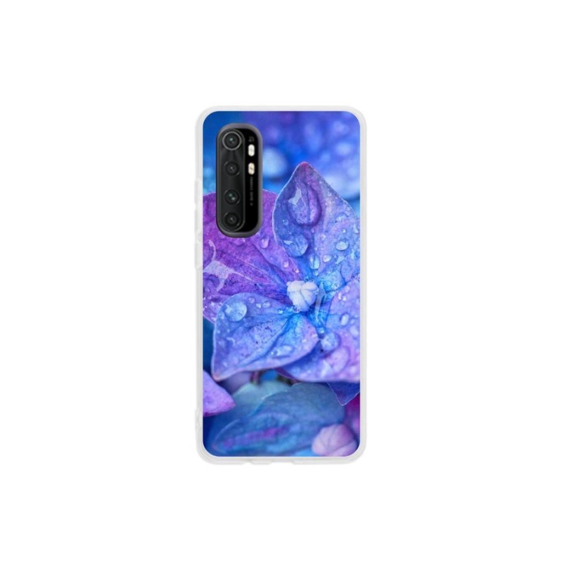 Gél tok mmCase a Xiaomi Mi Note 10 Lite-hoz - lila virág