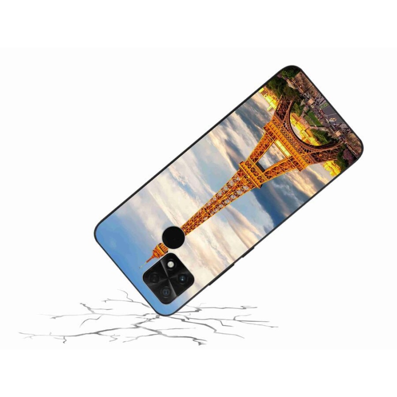 Gél tok mmCase a Xiaomi Poco C40 készülékhez - eiffel torony 3