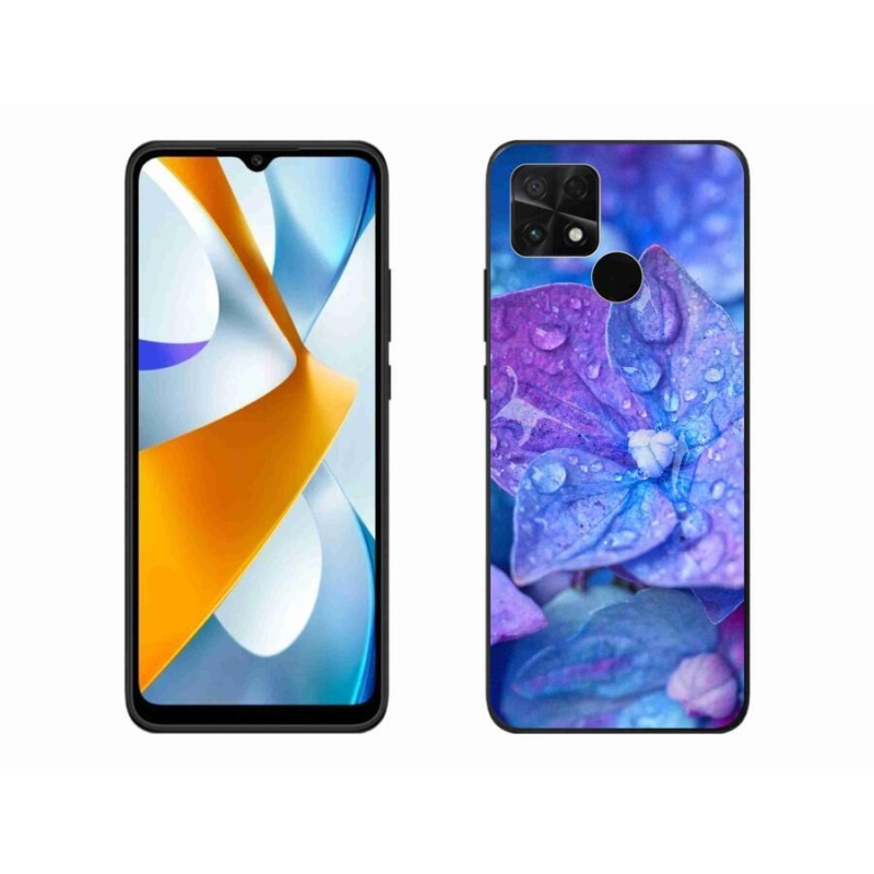 Gél tok mmCase a Xiaomi Poco C40 készülékhez - lila virág