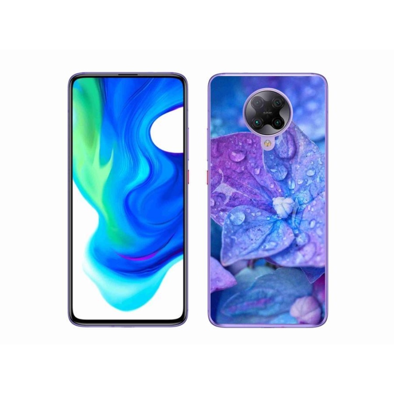 Gél tok mmCase a Xiaomi Poco F2 Pro számára - lila virág